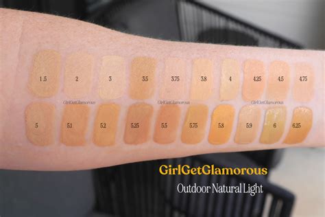 armani luminous foundation swatches|luminous silk foundation shade chart.